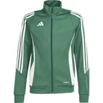 adidas TIRO24 TRAINING JACKET Y Dětská mikina, tmavě zelená, velikost