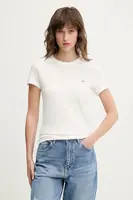 Bavlněné tričko Tommy Jeans 2-pack dámské, modrá barva, DW0DW21366