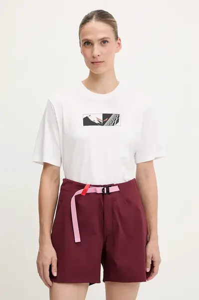 Sportovní tričko Salewa Eagle Hybrid Loose dámské, bílá barva, 00.0000029105