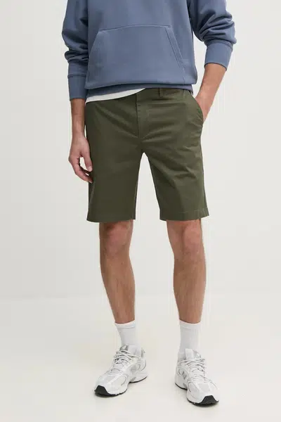 Kraťasy Tommy Hilfiger pánské, zelená barva, MW0MW38848