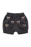 Dětské bavlněné šortky Donsje Carson Bloomers Koalas šedá barva, s aplikací, 3029804