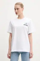 Bavlněné tričko Moschino Jeans bílá barva, 0713 3732