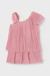 Dívčí šaty Mayoral růžová barva, mini, 3912