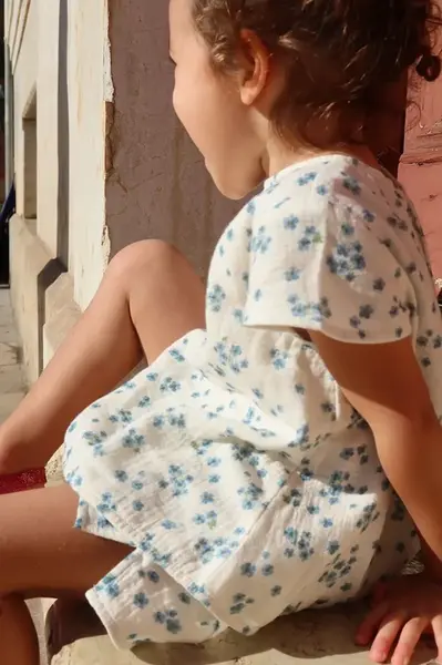 Dětská bavlněná halenka Konges Sløjd RHW X KS MIOBLU TOP GOTS