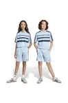 Dětské kraťasy adidas Originals modrá barva, s aplikací, nastavitelný pas, JC9045