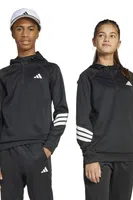 Mikina adidas černá barva, s kapucí, s aplikací, JD0104