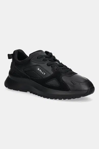 Kožené sneakers boty Bally černá barva, MSK0CH