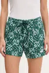 Kraťasy Puma dámské, zelená barva, medium waist, 685073