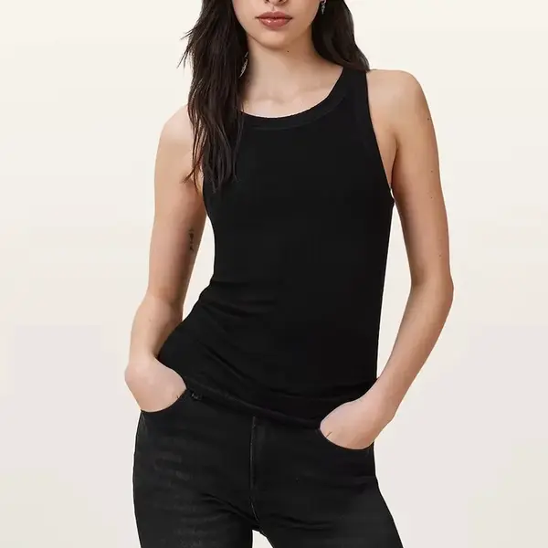 Top AllSaints RINA dámský, černá barva, W235JB
