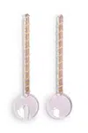 Salátové lžíce &k amsterdam sling pink 2-pack růžová barva