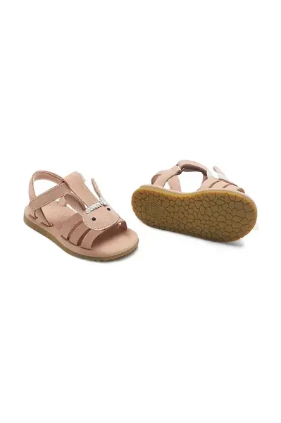 Dětské kožené sandály Donsje Billey Sandals Bride růžová barva, 2028601