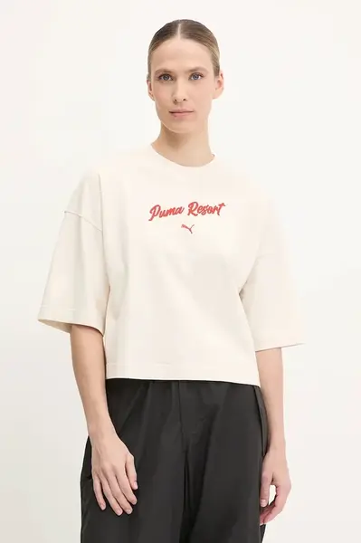 Bavlněné tričko Puma