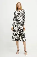 Šaty Morgan RVAGUE černá barva, midi, RVAGUE