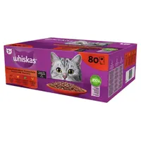 Whiskas klasické výběrové kapsičky pro dospělé kočky 80 x 85 g