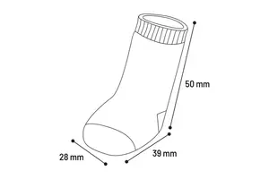 Flamingo ponožky pro psa - černé/šedé XS