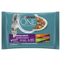 Purina ONE Difficult Appetite kapsičky - kuřecí, krůtí 4 x 85 g