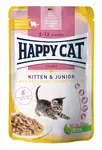 Happy Cat Kitten & Junior Land Geflügel kapsičky - Drůbeží 85 g nový