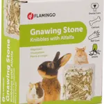 Flamingo Gnawing Stone Knibbles - minerálny kameň s lucernou 1 ks