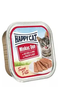 Happy Cat Minkas Duo - hydinové a hovädzie mäso 100 g dátum spotreby: 04.05.2026