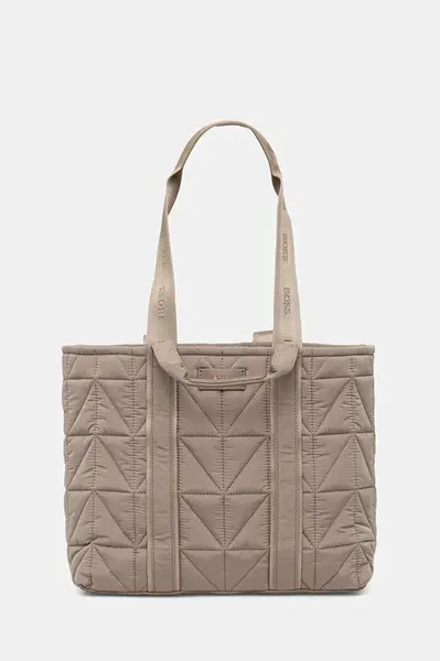 Kabelka BOSS Palmah TOTE NY hnědá barva, 50552480