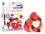 Mixit Křupavé ovoce do kapsy - Křupavý banán, jahoda, borůvka 23 g