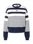 Tommy Jeans Mikina  námornícka modrá / biela