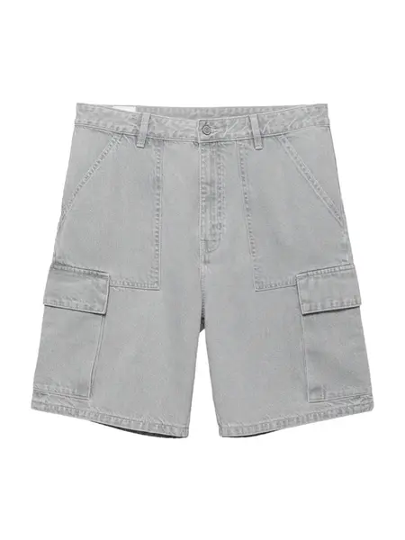 Pull&Bear Rifľové kapsáče  svetlosivá