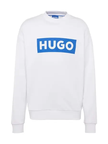 HUGO Mikina 'Niero'  kráľovská modrá / biela