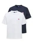 Only & Sons Junior Tričko 'OSJFred'  námornícka modrá / biela
