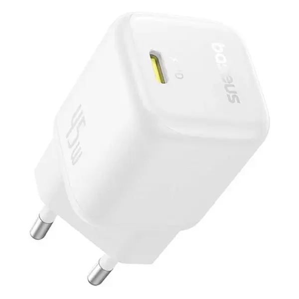 Nabíječka do sítě Baseus PicoGo 45W, 1xUSB-C, bílá