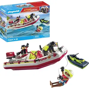 PLAYMOBIL® 71464 Hasičský čln s vodným skútrom