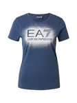 EA7 Emporio Armani Tričko  modrá / biela
