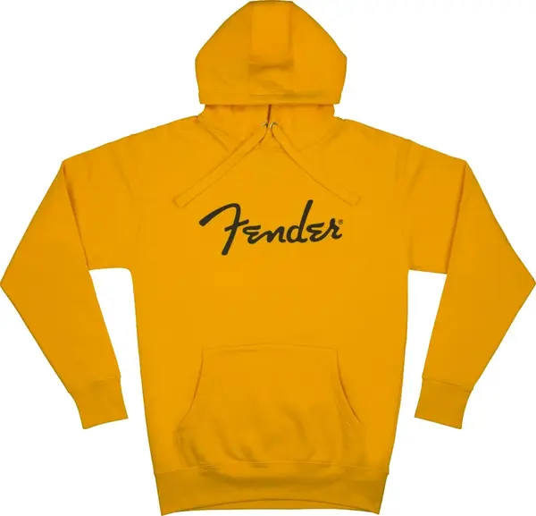 Fender Spaghetti Small Logo Zip Hoodie, BSB, S - Black Logo