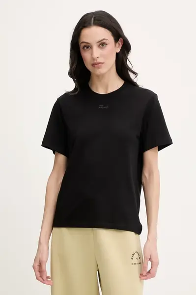 Karl Lagerfeld basic tričko dámské bavlněné