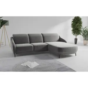 Sit & More ROHOVÁ SEDAČKA, textil, šedá