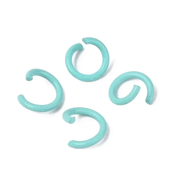 Spray Painted Iron Open Jump Rings