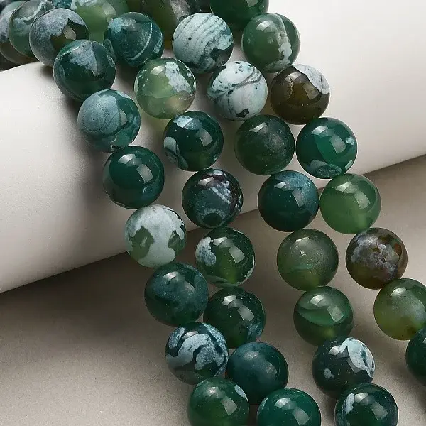 Natural Fire Crackle Agate(Dyed & Heated) Beads Strands