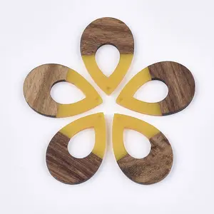 Resin & Walnut Wood Pendants