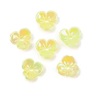 UV Plating Opaque Acrylic Bead Cap