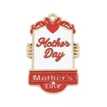 Mother's Day Alloy Enamel Pendants