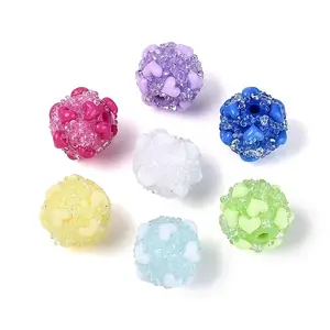Opaque Acrylic & Transparent Resin Rhinestone Beads