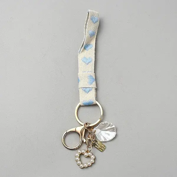 Cotton & Iron & Alloy Keychain