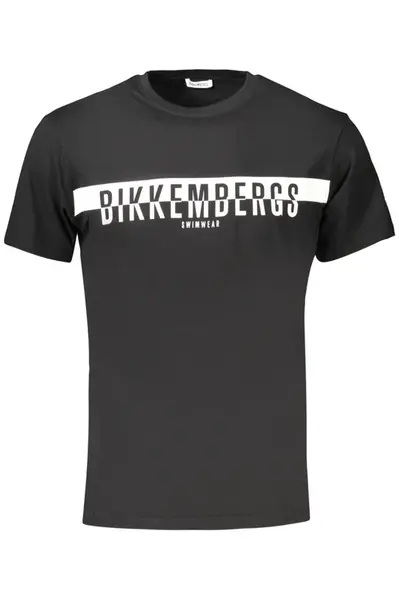 Černé pánské triko s krátkým rukávem