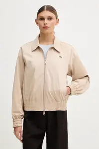 Lacoste krátká bunda dámská bavlněná s elastanem