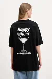 HUGO Blue  dámské bavlněné tričko Oversized_Tee_B