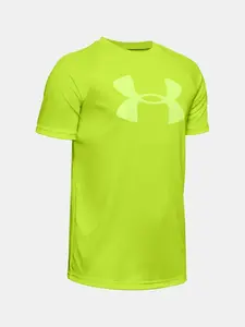 Under Armour T-Shirt Tech Big Logo SS-GRN - Boys
