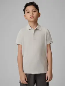 Chlapecké polo tričko regular 4f šedá 164