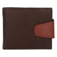 Pánská kožená peněženka tmavě hnědá - Delami 11816
