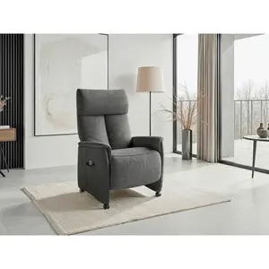 Sit & More RELAXAČNÍ KŘESLO, textil, tmavě šedá
