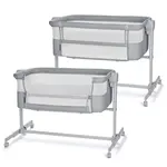 KINDERKRAFT Postieľka detská polohovateľná Nestee Up2 Full Light Grey